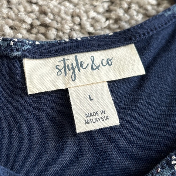 Style & Co Size L Flowy Sleeveless Dress - Picture 6 of 7